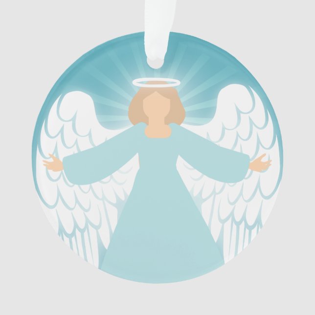 Aquamariner Angel Ornament (Vorderseite)
