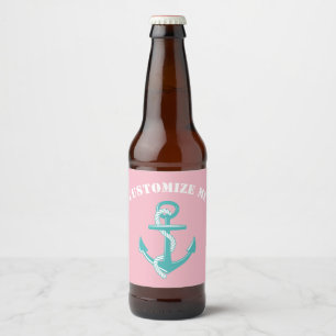 Aquamariner Anker Bierflaschenetikett