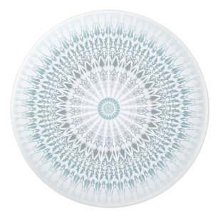 Aquamariner Aqua Geometric Mandala Keramik Knob Keramikknauf