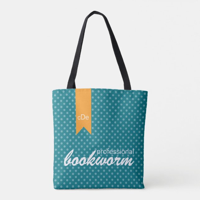 Aquamariner Beruflicher Buchwürmer Tasche (Rückseite)
