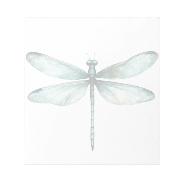 Aquamariner Blaue Libelle Personalisiert Note Stat Notizblock (Vorderseite)