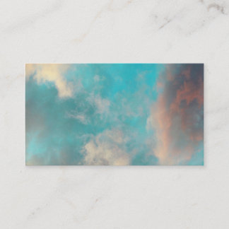 Aquamariner blauer Himmel und Wolken Visitenkarte