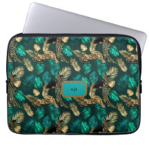 "Aquamariner blauer Leopard" - Notebookgehäuse