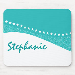 Aquamariner Blendungs-Stern kurvt Mousepad