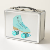Aquamariner Blue Retro Quad Roller Skate Personali