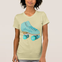 Aquamariner Blue Retro Quad Roller Skate Personali