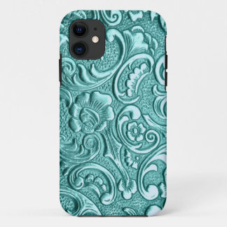 Aquamariner Blumendruck I Phone. Case-Mate iPhone Hülle