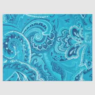 Aquamariner Boho Chic-Retro Hippy Paisley-Bandanna Seidenpapier