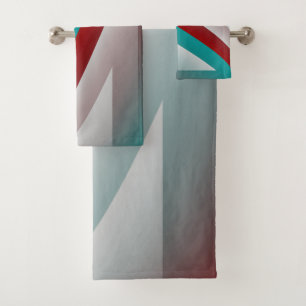 aquamariner Bordeaux-Effekt Badhandtuch Set