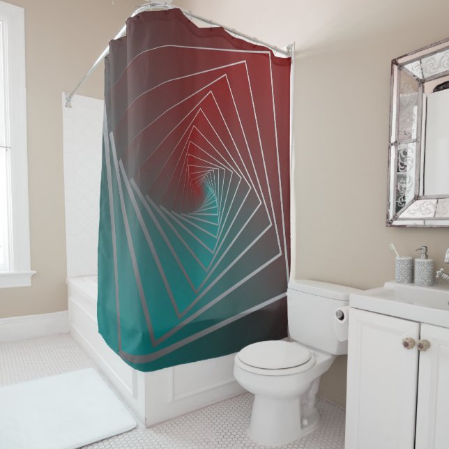 aquamariner Bordeaux-Spin Duschvorhang (Beispiel)