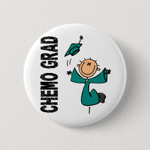 Aquamariner CHEMO ABSOLVENT 1 (Eierstockkrebs) Button