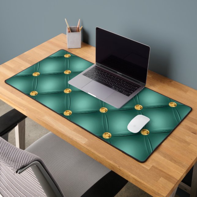 Aquamariner Diamant gespritzt Schreibtischunterlage (Büro 2)
