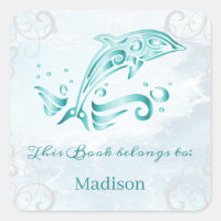 Aquamariner Dolphin-Buchsticker
