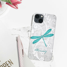 Aquamariner Dragonfly-Personalisierter iPhone-X-Fa Case-Mate iPhone Hülle
