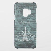 Aquamariner Eiffelturm Grunge Samsung Galaxy Case