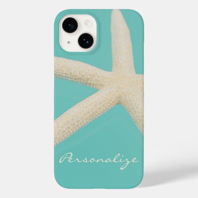 Aquamariner, eleganter Meeresstrand Case-Mate iPhone 14 Hülle (Rückseite)