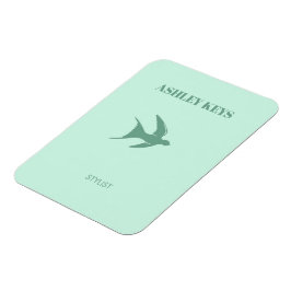 Aquamariner, eleganter Vogel Magnet