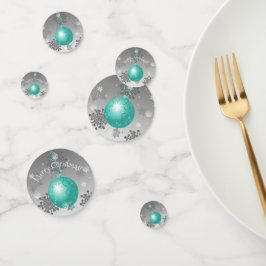 Aquamariner Extravaganter Weihnachtsschmucktisch C Konfetti