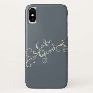 Aquamariner Farbwächter mit wirbellem Hintergrund Case-Mate iPhone Hülle