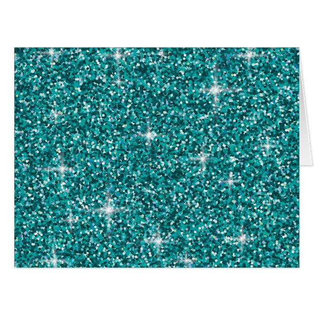 Aquamariner Glitzer (Vorderseite (Horizontal))