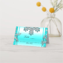 Aquamariner Glitzer Glam Winter Wonderland Tischnu