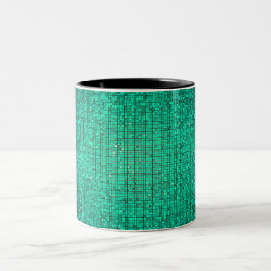 Aquamariner Glitzer Sequin Disco Glitz Tasse Cup