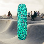 Aquamariner Glitzer Super Star Niedlich Skateboard<br><div class="desc">Schönes und freundlich aquamarines Glitzer-Design,  bringen Sie Ihren Funken zu überall,  wo Sie mit diesem jugendlichen,  modernen und eleganten Design rollen. Skateboard Girl Ästhetik Stil. Teilen Sie die einzigartige Erfahrung,  Sie zu sein!</div>