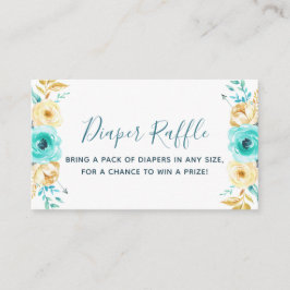 Aquamariner Gold Boy Baby Duschkabine - Raffle Tic Begleitkarte