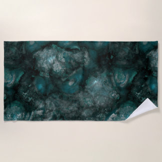 Aquamariner Grünstein abstrakt Strandtuch