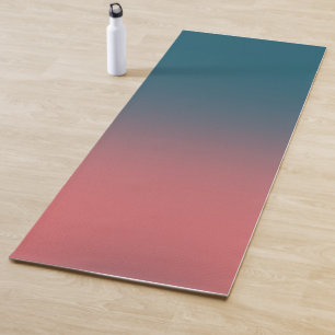 Aquamariner, heller Korallenrosa-Farbverlauf Yogamatte