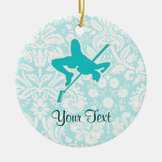 Aquamariner hoher Sprung Keramikornament