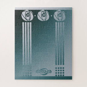 Aquamariner Jugendstil, Charles Mackintosh, Rose D