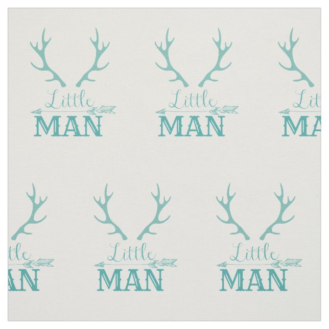 Aquamariner kleiner Mann Stoff (Muster)