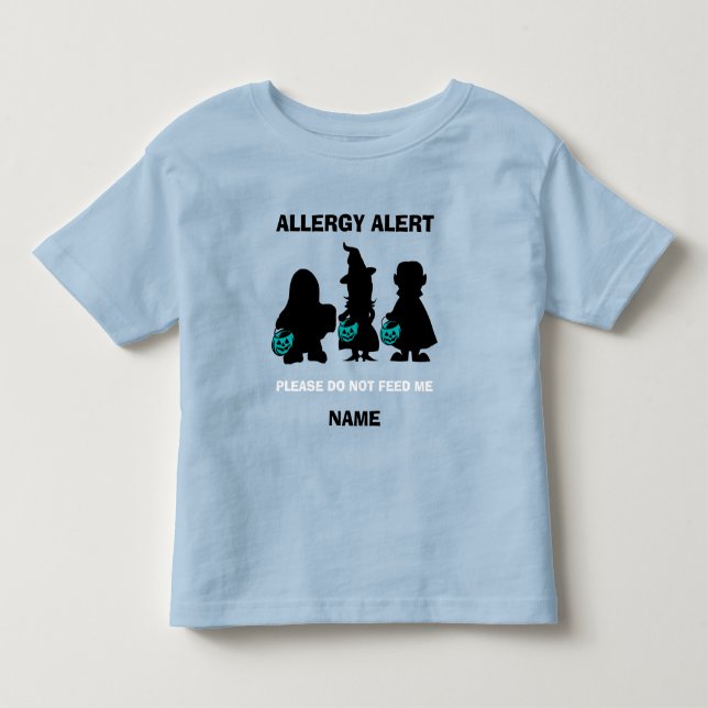 Aquamariner Kürbis personalisierter Kleinkind T-shirt (Vorderseite)