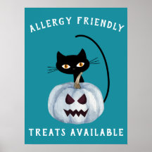 Aquamariner Kürbiskatzenallergie Halloween Black C