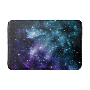 Aquamariner Lila Galaxienebel Traum Nr. 1 Badematte