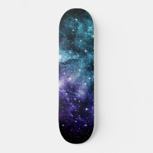 Aquamariner Lila Galaxienebel Traum Nr. 1 Skateboard