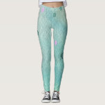 Aquamariner, Lila, heller Spritzer mit Farbton Leggings<br><div class="desc">Ein Aquarelle-Design mit einigen Spritzer-Touchs verleiht diesen Leggings und künstlerischem Aussehen. Der Hintergrund ist beruhigend,  aquamarin und hell,  mit Spritzern in dunkel aquamarin und orchid lila.</div>