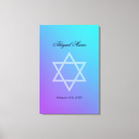 Aquamariner Lila Star von David Bat Mitzvah Sign I