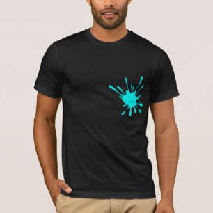 Aquamariner Maler-Spritzer-T - Shirt