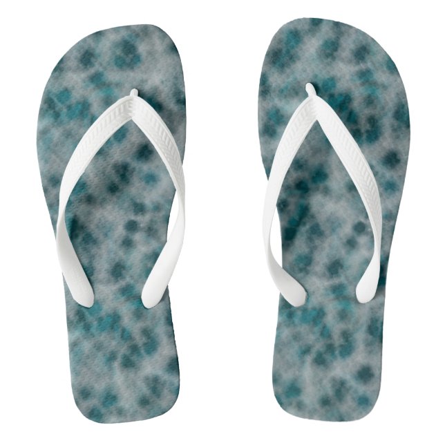 aquamariner Marmor Abstrakt Flip Flops (Fußbett)