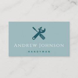 Aquamariner Minimalistischer Handyman Instandhaltu Visitenkarte