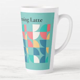 Aquamariner Mod-Geometric im Stil der 60er Jahre Milchtasse
