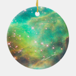 Aquamariner Nebel, Rundschmuck Nr. 3 Keramikornament