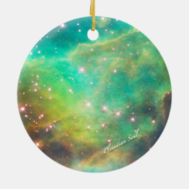 Aquamariner Nebel, Rundschmuck Nr. 3 Keramikornament (Hinten)