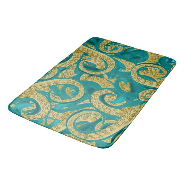 Aquamariner Oktopus-Badematte Badematte (Schrägansicht)