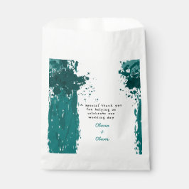 Aquamariner Paint Spritzer - Gastgeschenk Hochzeit Geschenktütchen
