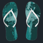 Aquamariner Paint-Spritzer - Hochzeitsfeier - Flip Flops<br><div class="desc">Der aquamarine Spritzer schmückt Flip Flops, die Teil des Spritzer Hochzeitsdesigns sind. Das ganzjährig aquamarine Hochzeitsparty-Accessoire eignet sich hervorragend, um den Gästen eine Strandhochzeit zu bieten. Unterscheidet sich die aquamarin-grüne Farbe von der, die Sie sich vorgestellt haben? Ändere es! Browsen Sie im Plan to Wed Store auf Ihrem Desktop? Wählen...</div>