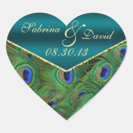 Aquamariner Peacock-Umschlag Aufkleber