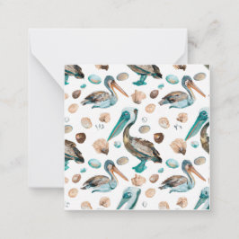 Aquamariner Pelican Notecard Mitteilungskarte
